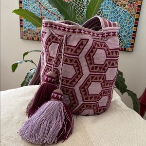 Mochila Bucket Crocheted Bag Boho